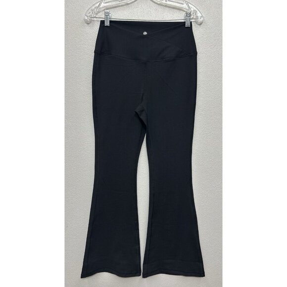 Yogalicious Lux Madison Crossover Pants Leggings Black Large 29” Inseam - Picture 1 of 5